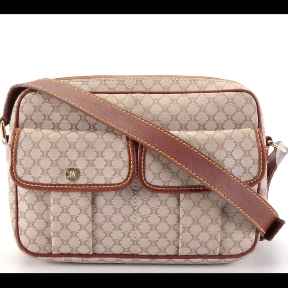 Celine Macadam Canvas Leather Crossbody. The beauty its Pristine condition